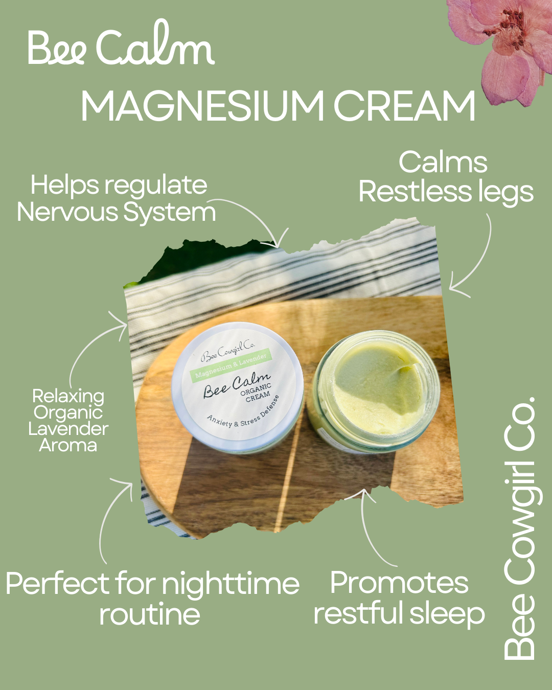 Bee Calm - Organic Magnesium Cream