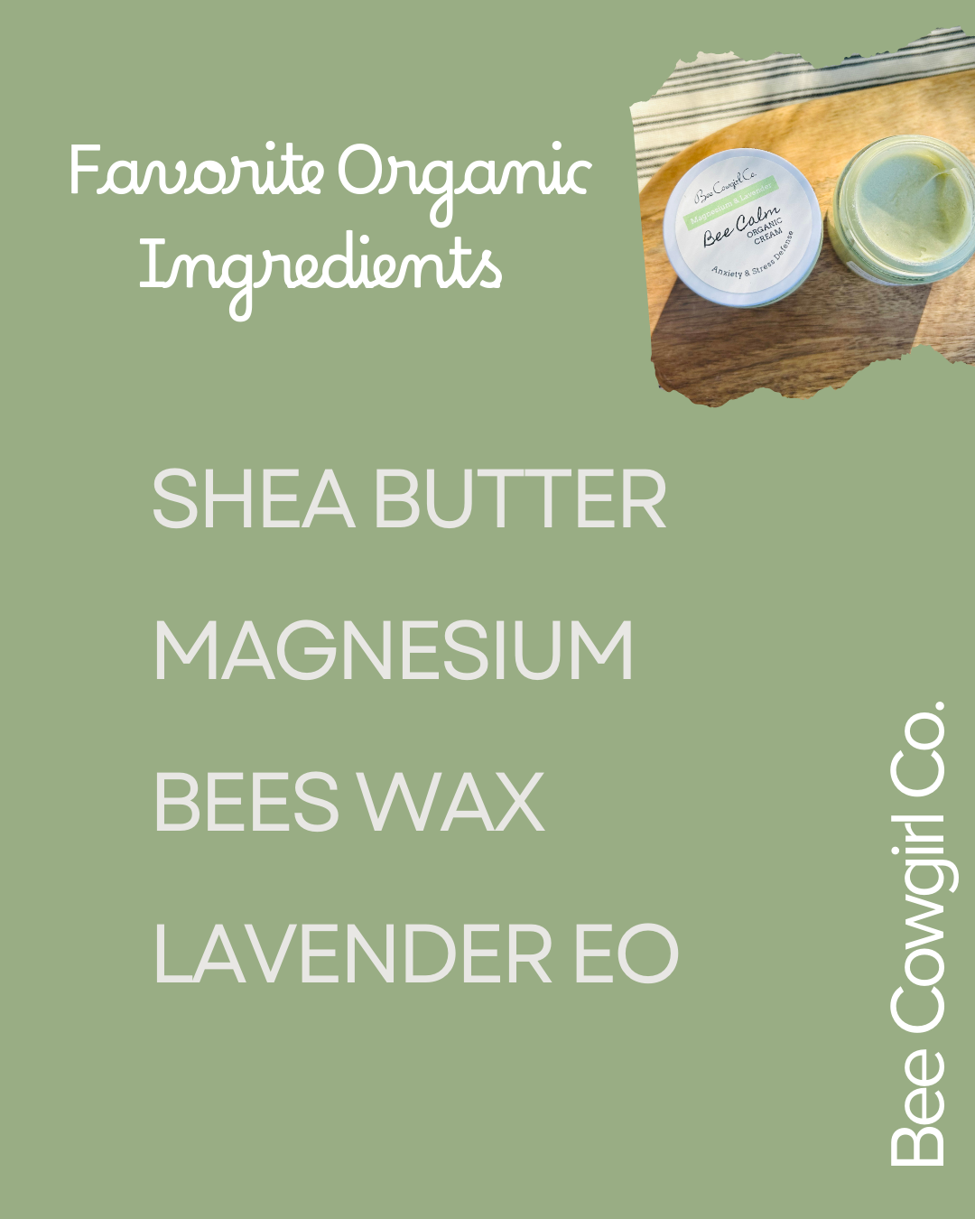Bee Calm - Organic Magnesium Cream
