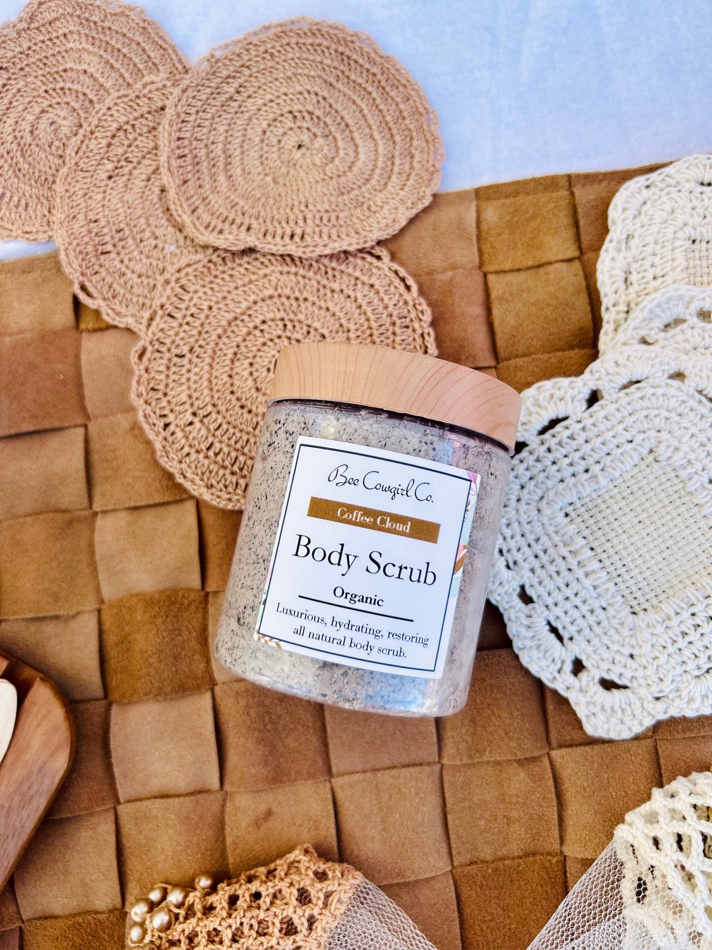 Bee Scrub - Organic Body Scrub, Cloud Coffee