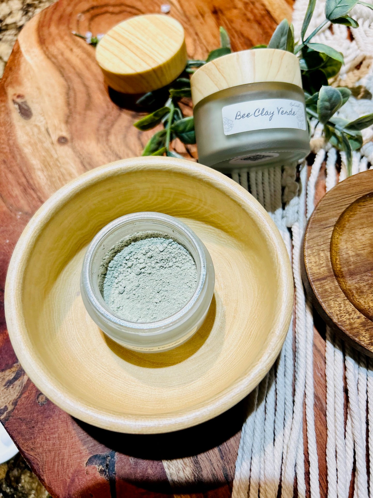 Bee Clay Verde - Detox Clay Facial Mask (Acne prone skin, oily skin)