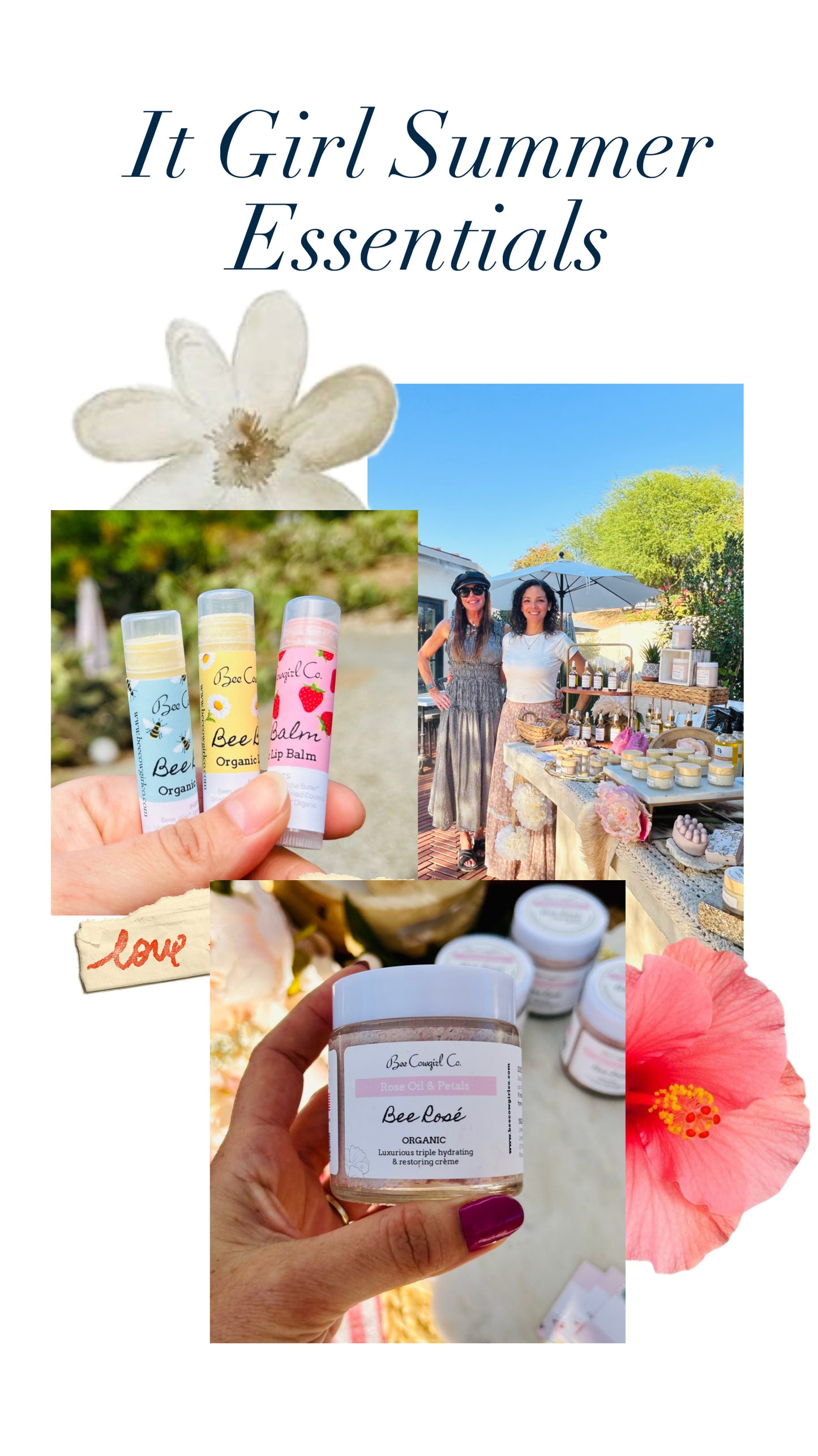 Bee Rosé - Organic Body Butter - Rose Oil and Petals