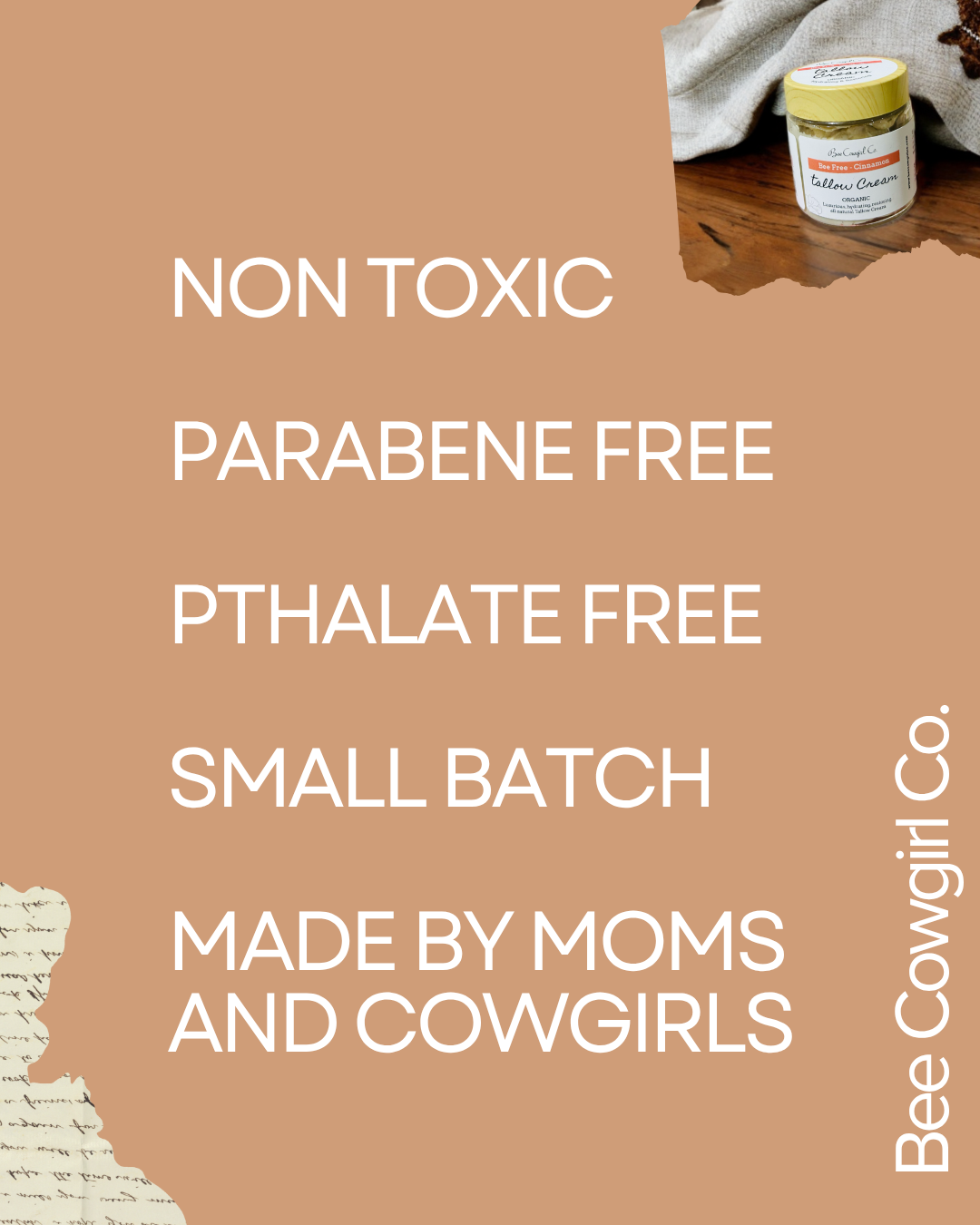 Bee Free - Tallow Balm - Honey and Cinnamon